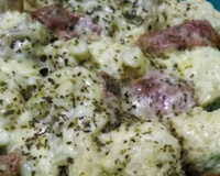 Couve-flor com presunto e mussarela