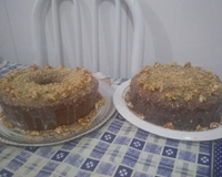 Bolo de paçoca com iogurte