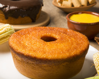 Bolo de fubá cremoso