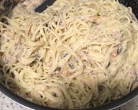 Macarrão com sardinha ou macarrão preguiçoso