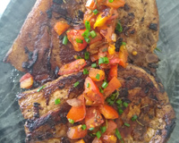 Carré com tomates e alecrim 