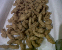 Isca de frango crocante