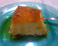 Pudim cremoso de coco