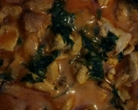 Frango com molho cremoso de coco