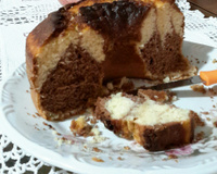 Bolo mármore para lanche