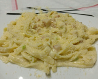 Massa carbonara suave
