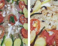 Filé de merluza no forno