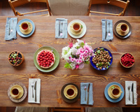 Decoração para o Dia das Mães: mesa de café da manhã e almoço