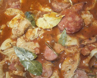 Bucho com batata e paio da Silvia