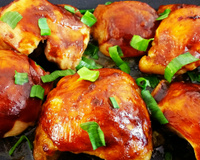 Frango ao forno com barbecue