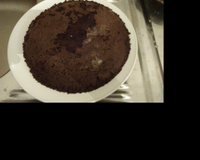 Bolo de chocolate de micro-ondas