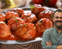 Domenico Tolomeo, um chef, é fiel à receita de almôndegas da sua avó: "O pão embebido em creme é muito importante porque deixa o interior macio e tenro."