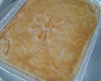 Empadão de frango de massa com óleo