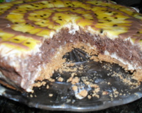 Torta de maracujá com chocolate