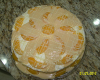 Bolo maravilha de pêssego