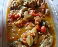 Moqueca de frango à baiana