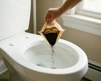 Uma colher de chá é suficiente: por que cada vez mais pessoas estão jogando borra de café no vaso sanitário