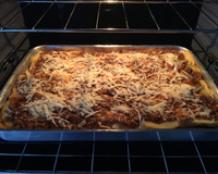 Lasanha de berinjela à bolonhesa