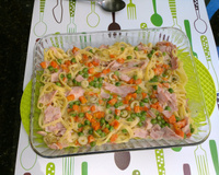 Macarronada com molho 4 queijos