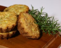 Tortinha de cenoura e abobrinha