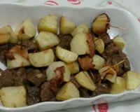 Batata assada com bacon