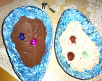 Ovo de Páscoa meio a meio