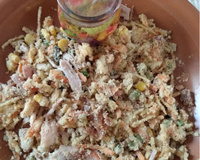 Farofa de salpicão Natalina