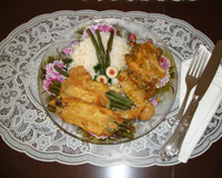 Feixes de vagem à milanesa