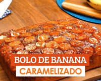 Bolo de banana caramelada