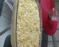 Pavê de mousse de maracujá e brigadeiro branco