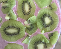 Gelatina colorida cremosa