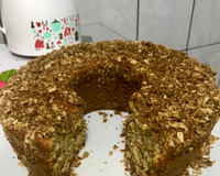 Bolo de banana com aveia
