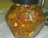 Antepasto delicioso de berinjela