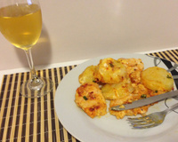 Frango com batatas no forno simples