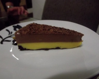 Torta de maracujá com chocolate