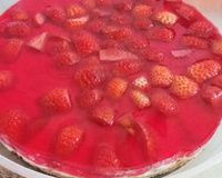 Torta gelada de morango