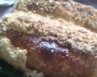 Cuca recheada com chocolate