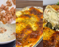 Adeus lasanha comum: essa lasanha de camarão com alho-poró que aprendi na internet é uma perdição