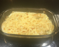 Macarrão gratinado ao molho branco