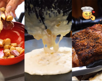 Estou viciado em comer carne com esse molho de alho, é dos deuses!