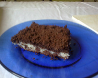 Bolo prestígio de farofa de açúcar