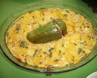 Frango cremoso com batata