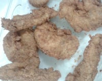 Frango empanado com maionese