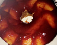 Bolo de fubá com goiabada