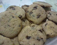 Cookies com pedaços de chocolate