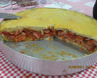 Cachorro quente de forno