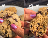 Esse é o segredo para comer cookies todos dias: fica crocante por fora, macio por dentro e cabe em qualquer dieta