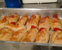 Cachorro quente de forno