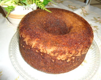 Bolo de banana com canela