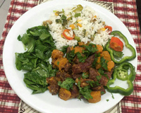 Carne seca com abóbora